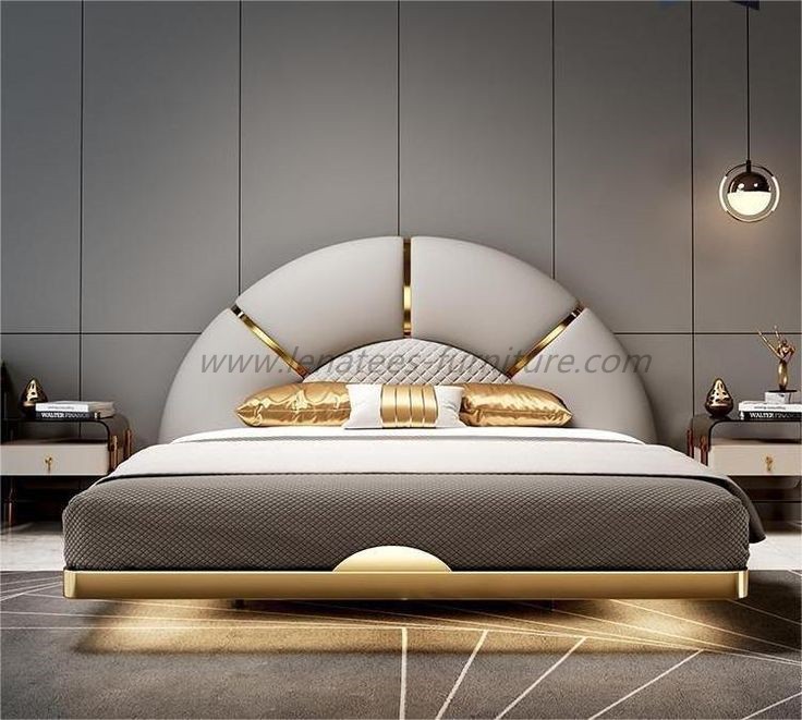 เฟอร์นิเจอร์ห้องนอนหรูหราพร้อมไฟ LED