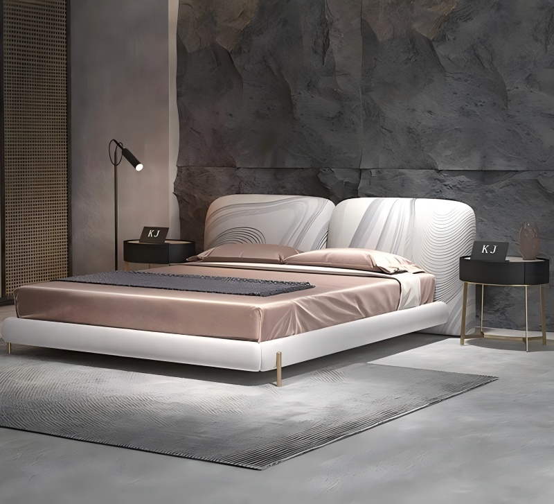 เตียงหนัง Milano Designer พร้อมสัมผัสด้าน